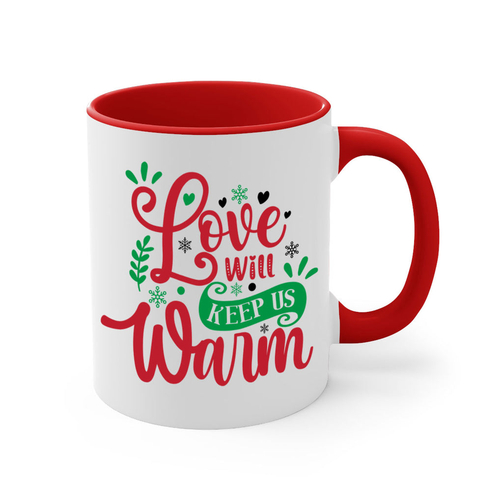 love will keep us warm style 445#- christmas-Mug / Coffee Cup