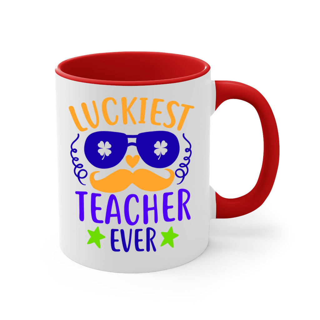 luckiest teacher ever 14#- mardi gras-Mug / Coffee Cup