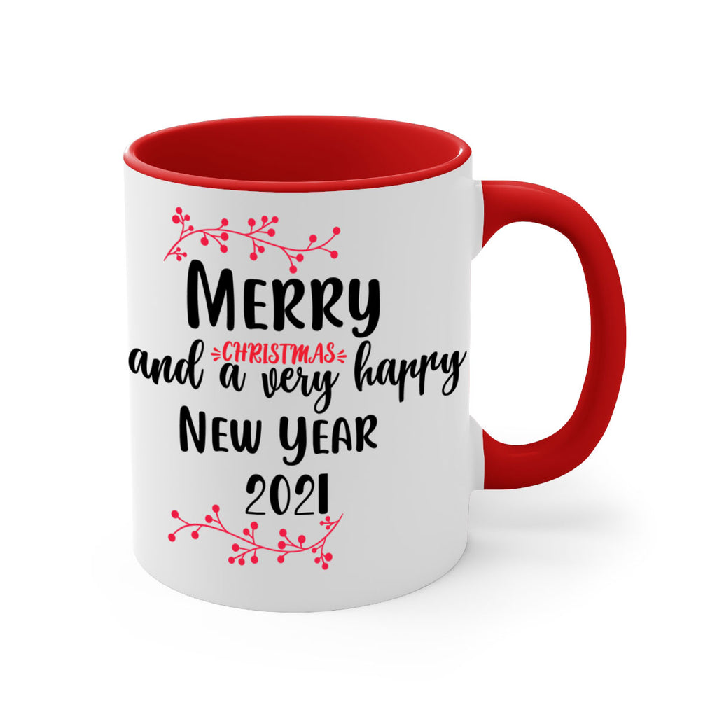 merry christmas and a very happy new year . style 489#- christmas-Mug / Coffee Cup