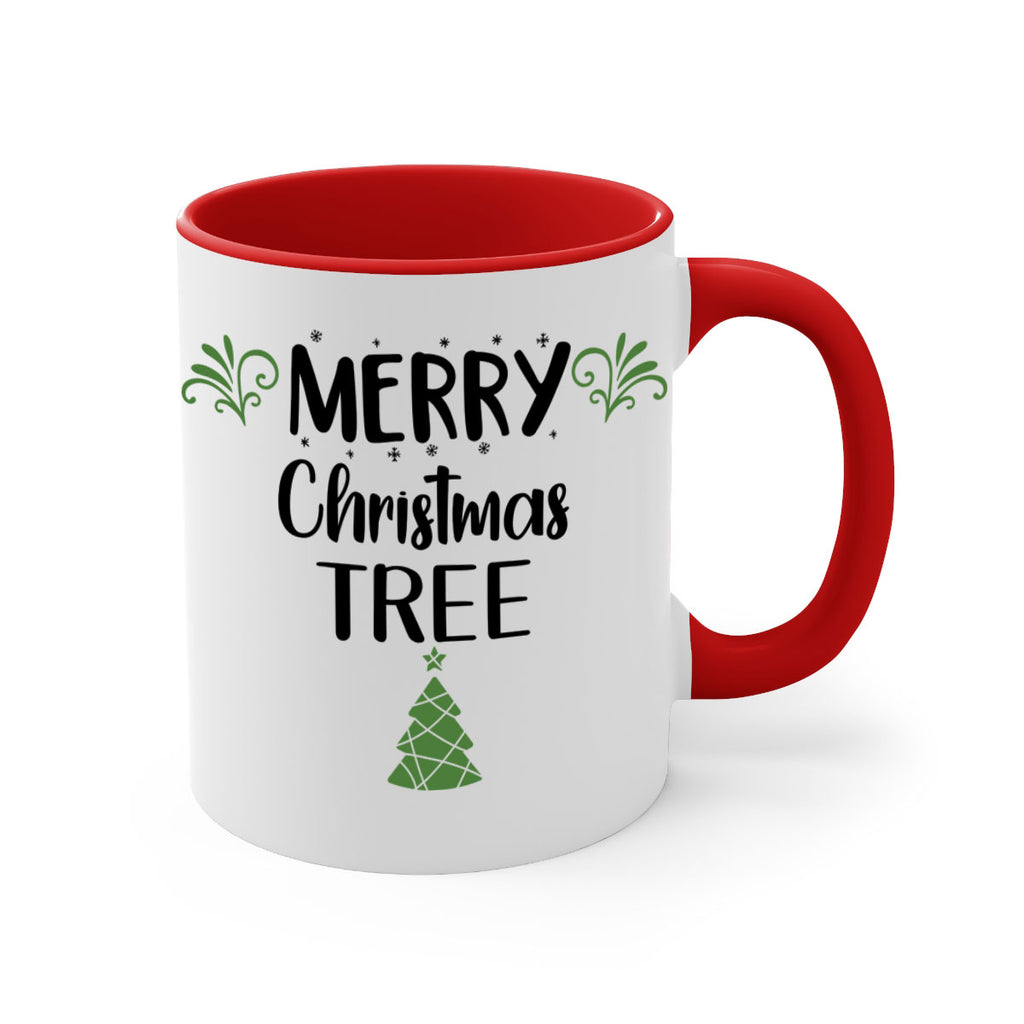 merry christmas tree style 504#- christmas-Mug / Coffee Cup