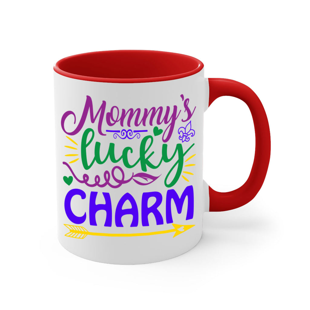 mommys lucky charm 6#- mardi gras-Mug / Coffee Cup