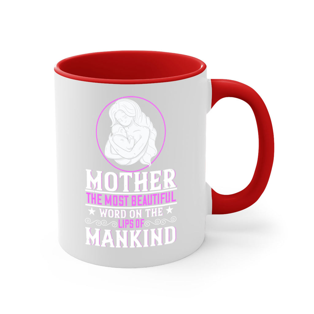 mother the most beautiful word on the lips of mankind 102#- mom-Mug / Coffee Cup