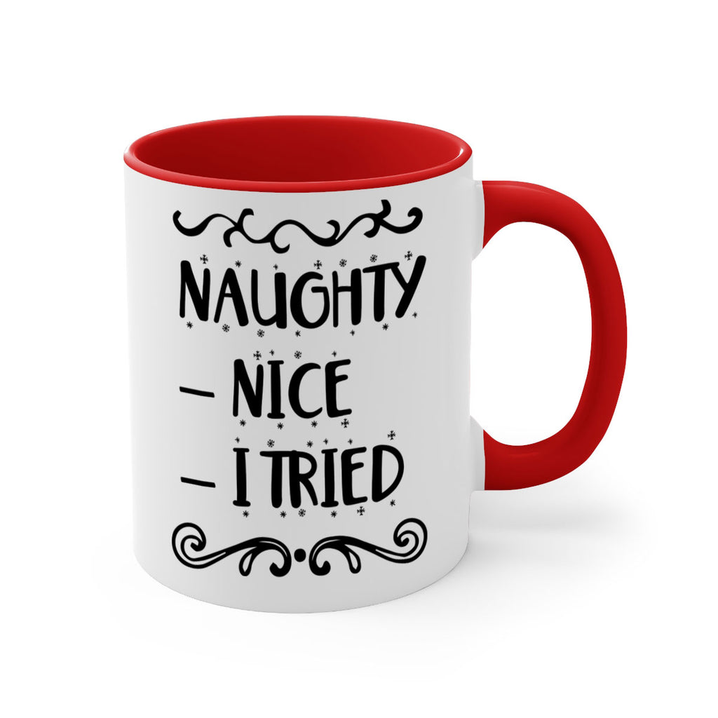 naughty nice i tried style 534#- christmas-Mug / Coffee Cup