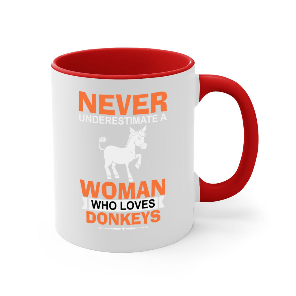 never underestimate a woman who loves donkeys Style 1#- Donkey-Mug / Coffee Cup