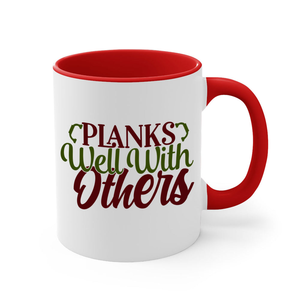 planks well with others 25#- gym-Mug / Coffee Cup