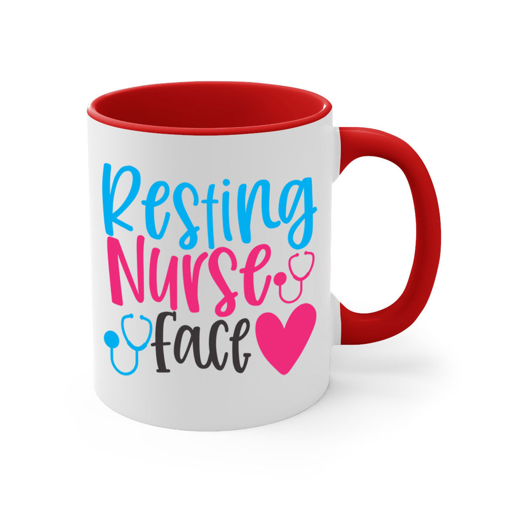 resting nurse face Style 355#- nurse-Mug / Coffee Cup