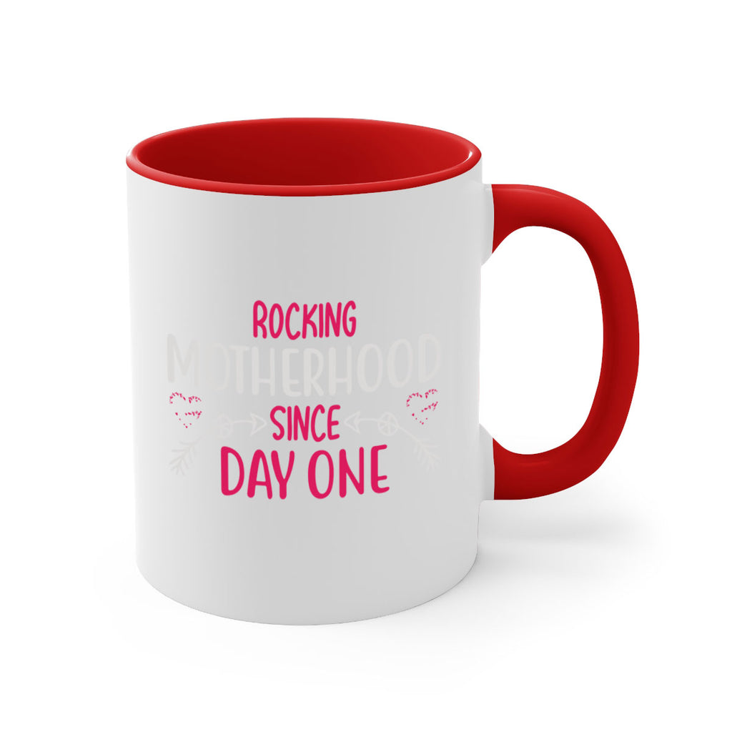 rocking motherhood since day one 69#- mom-Mug / Coffee Cup