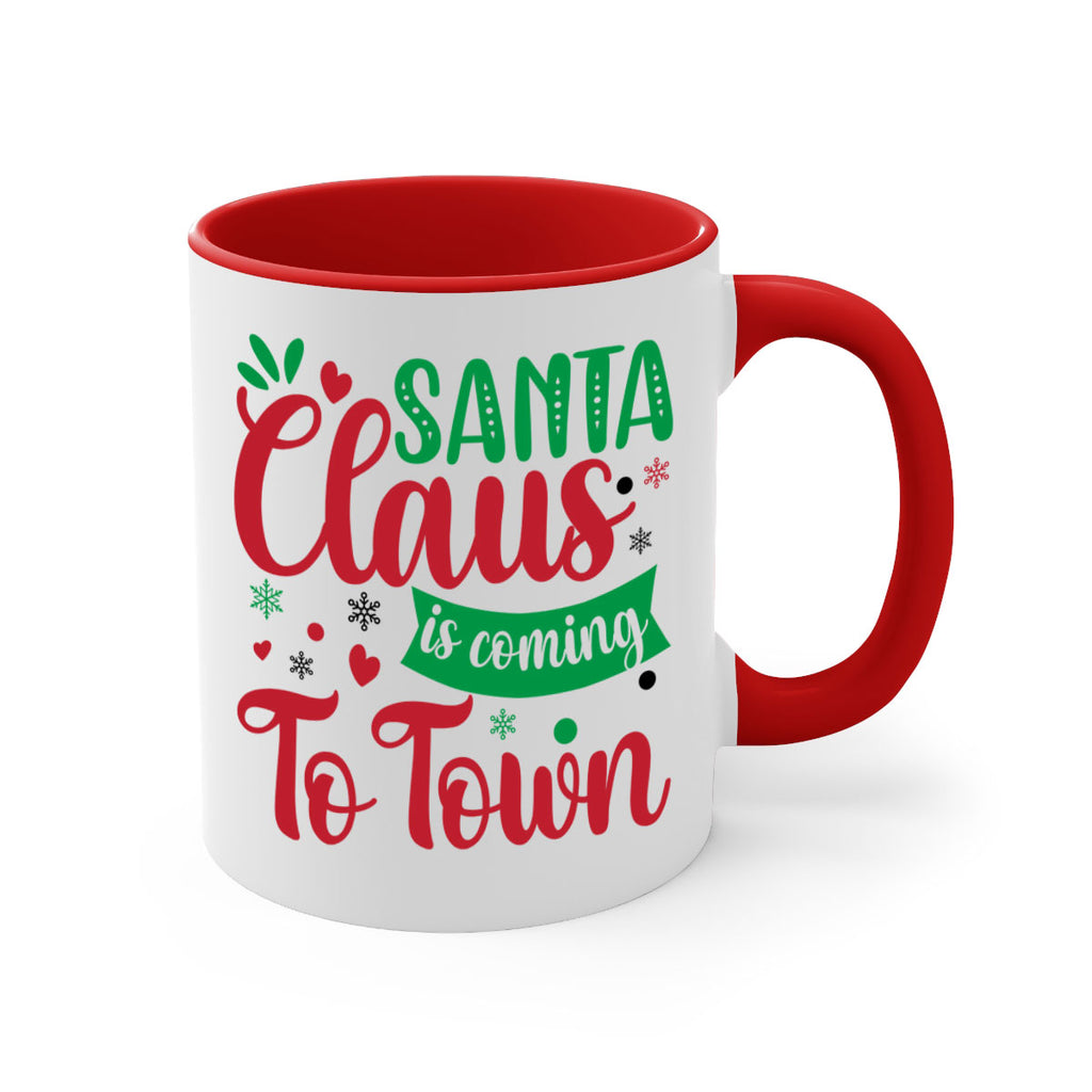 santa claus is coming to town style 603#- christmas-Mug / Coffee Cup