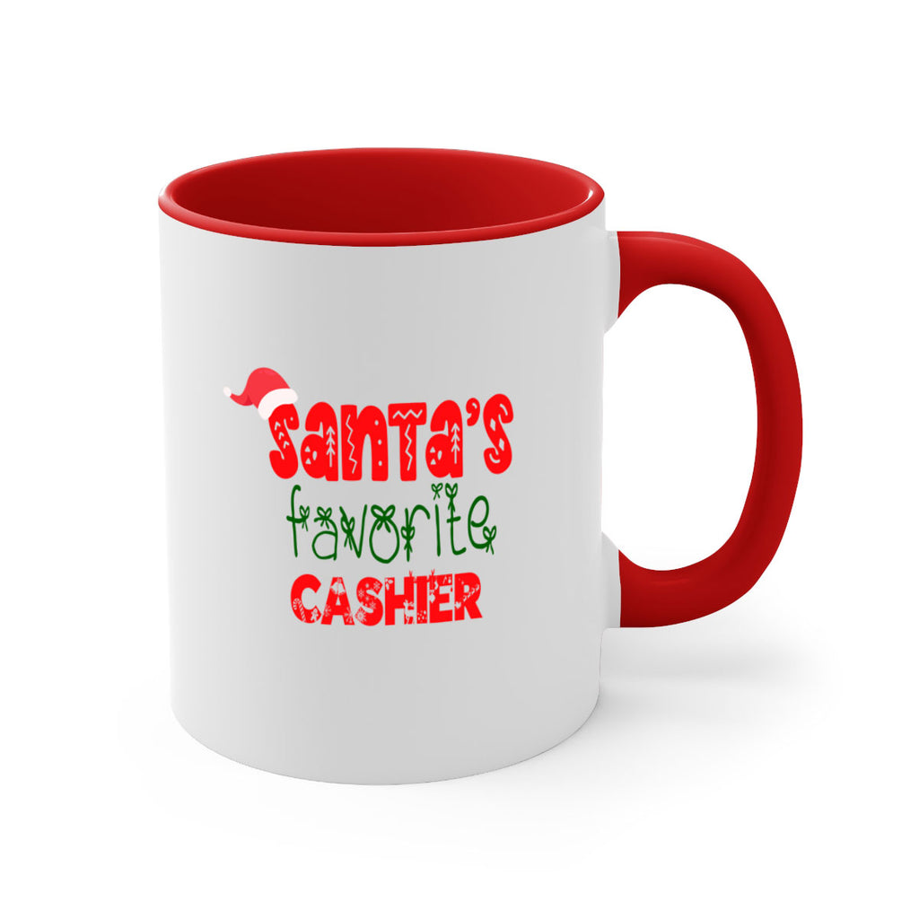 santas favorite cashier style 705#- christmas-Mug / Coffee Cup