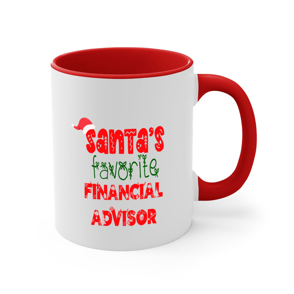 santas favorite financial advisor style 816#- christmas-Mug / Coffee Cup