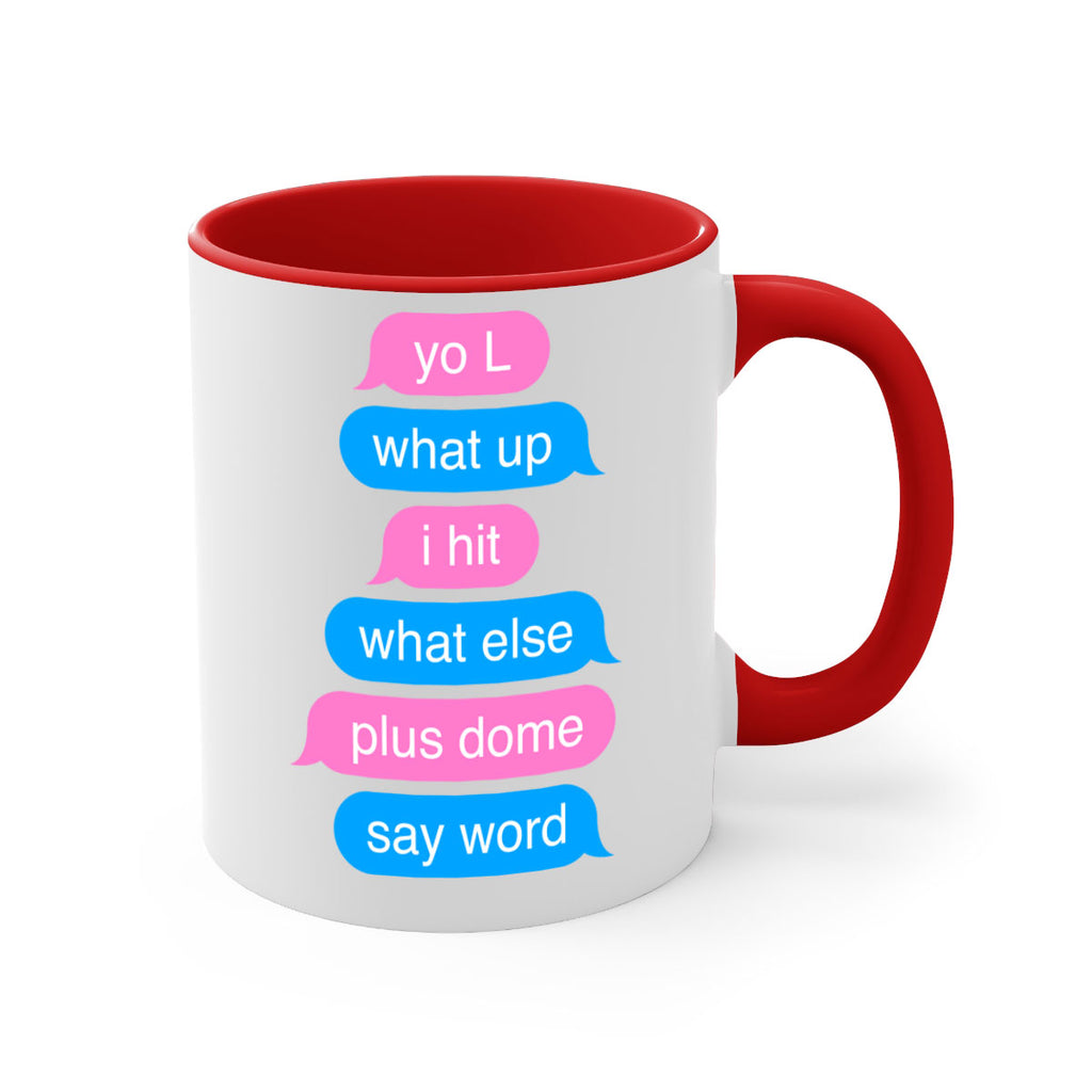 text conversation camron 23#- black words - phrases-Mug / Coffee Cup