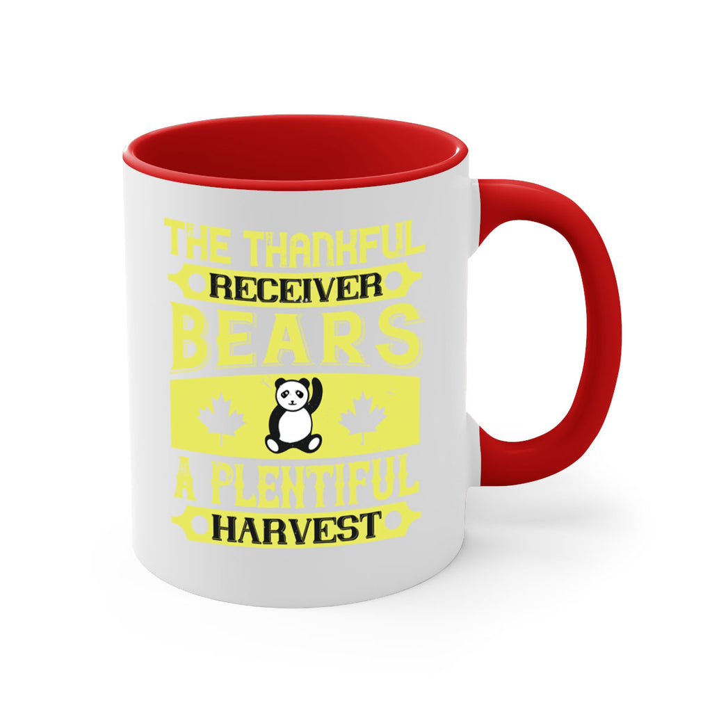 the thankful receiver bears a plentiful harvest 2#- thanksgiving-Mug / Coffee Cup