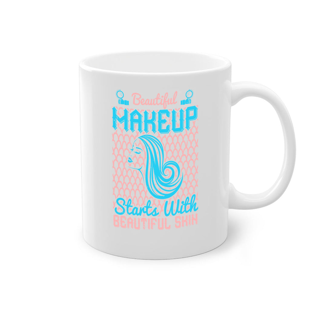 Beautiful makeup starts with beautiful skin Style 172#- makeup-Mug / Coffee Cup