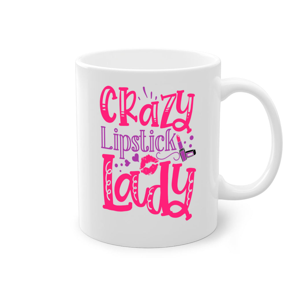 Crazy Lipstick Lady Style 241#- makeup-Mug / Coffee Cup