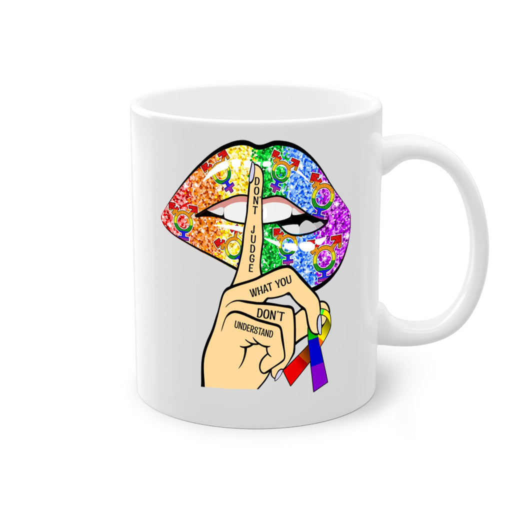 DonT Judge Lgbt Pride Lips  38#- lgbt-Mug / Coffee Cup