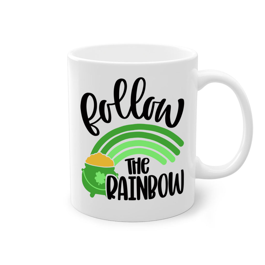 Follow The Rainbow Style 99#- St Patricks Day-Mug / Coffee Cup