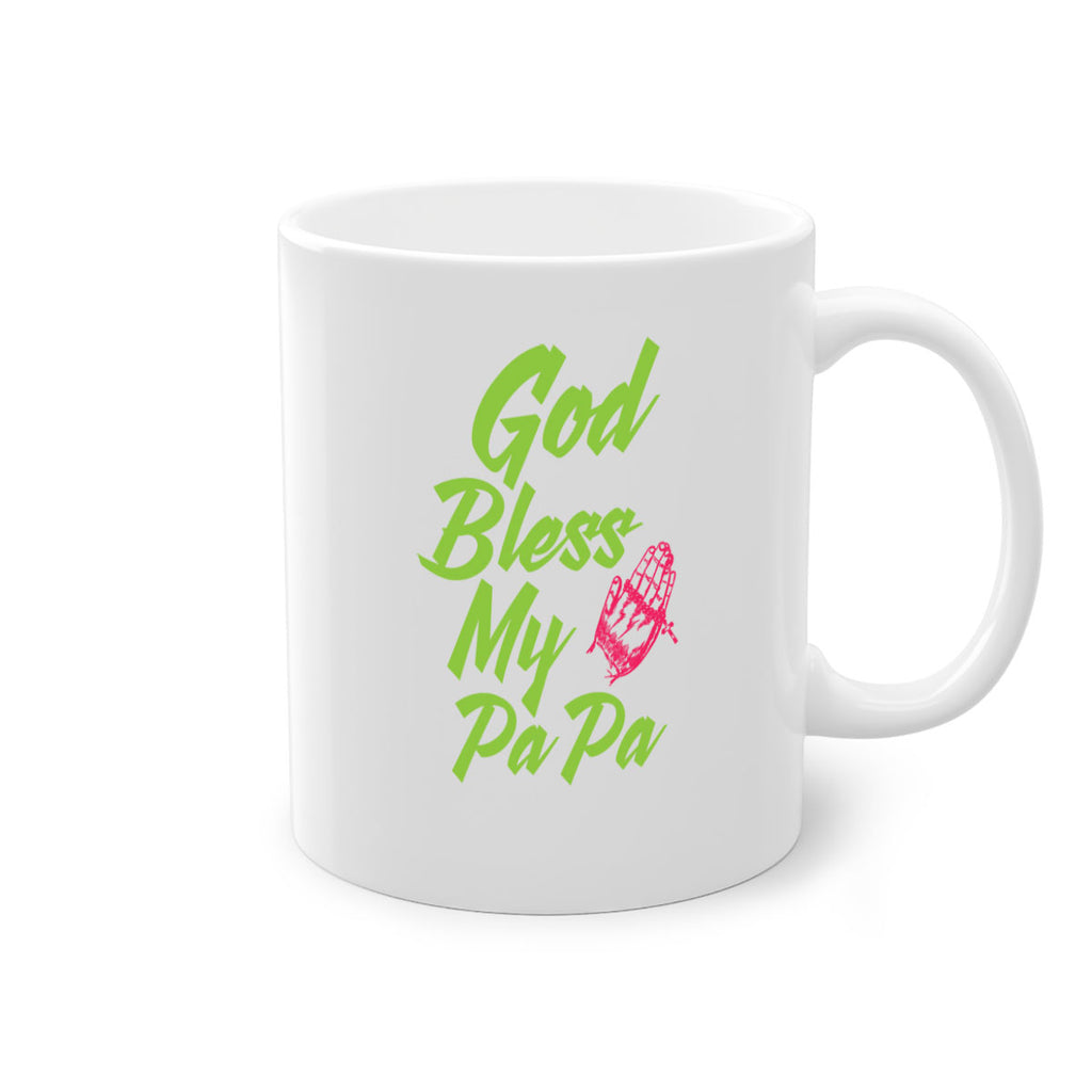 God Bless Papa 107#- grandpa-Mug / Coffee Cup
