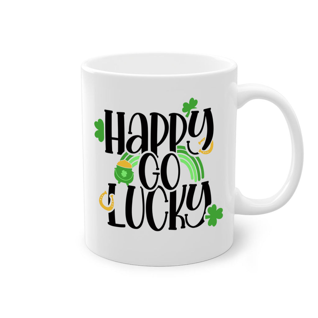 Happy Go Lucky Style 96#- St Patricks Day-Mug / Coffee Cup