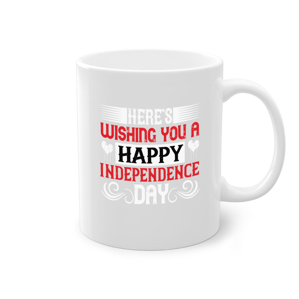 Heres wishing you a happy Independence Day Style 111#- 4th Of July-Mug / Coffee Cup