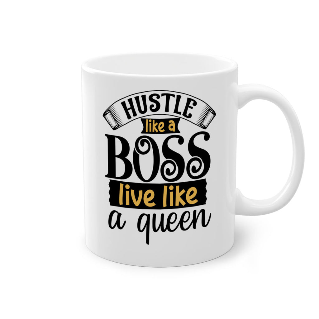 Hustle like a boss live like a queen Style 36#- Black women - Girls-Mug / Coffee Cup