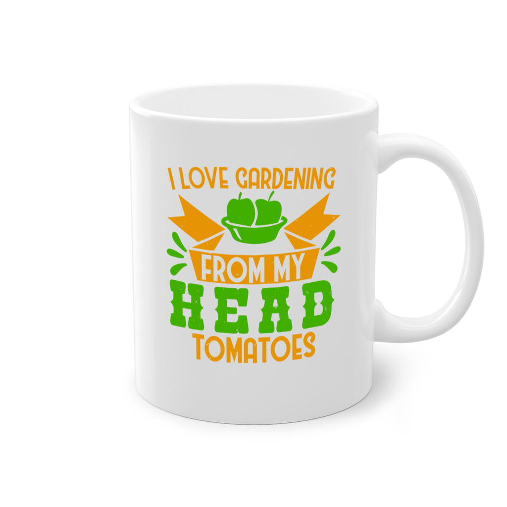 I love gardening from my head tomatoes 54#- Farm and garden-Mug / Coffee Cup
