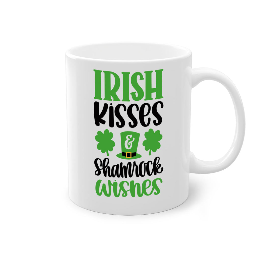 Irish Kisses Shamrock Wishes Style 81#- St Patricks Day-Mug / Coffee Cup