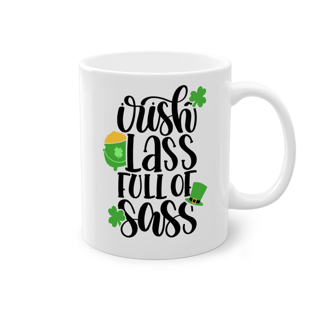 Irish Lass Full Of Sass Style 79#- St Patricks Day-Mug / Coffee Cup