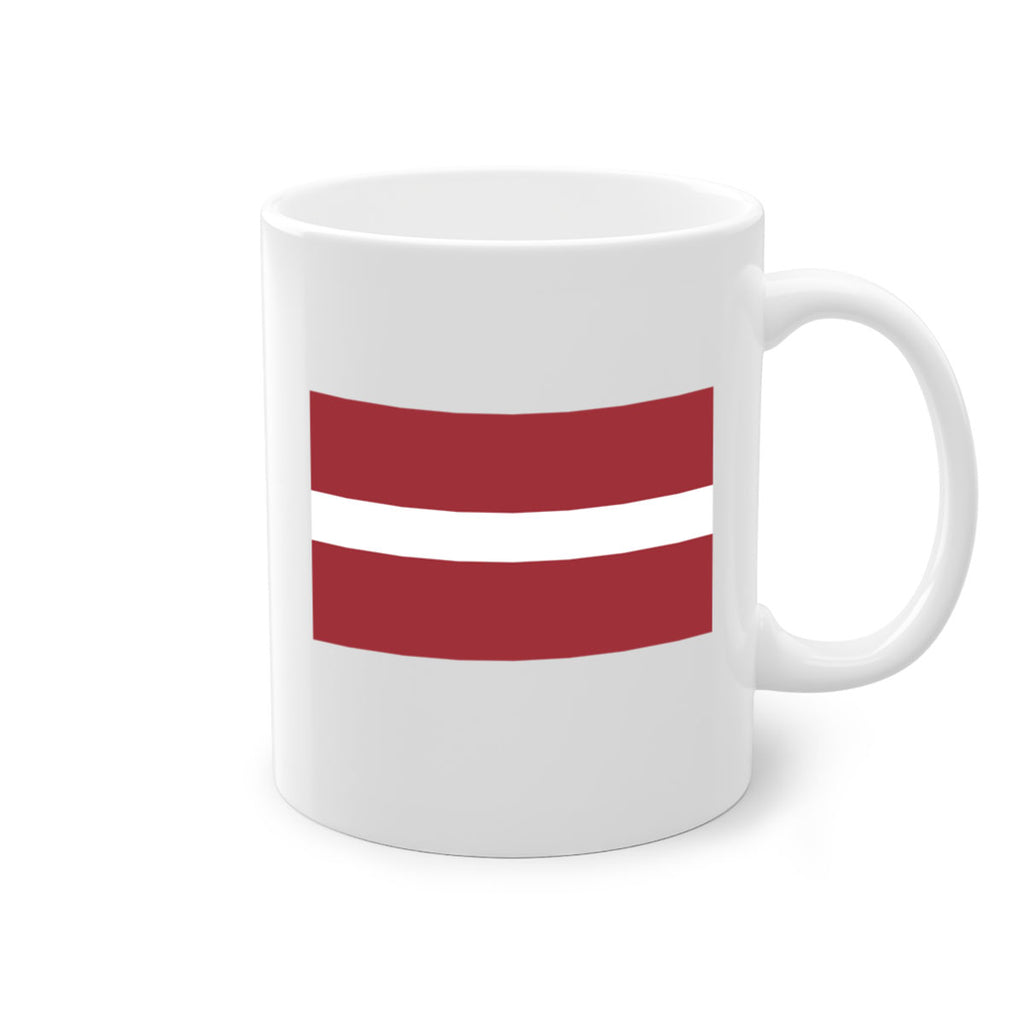 Latvia 104#- world flag-Mug / Coffee Cup