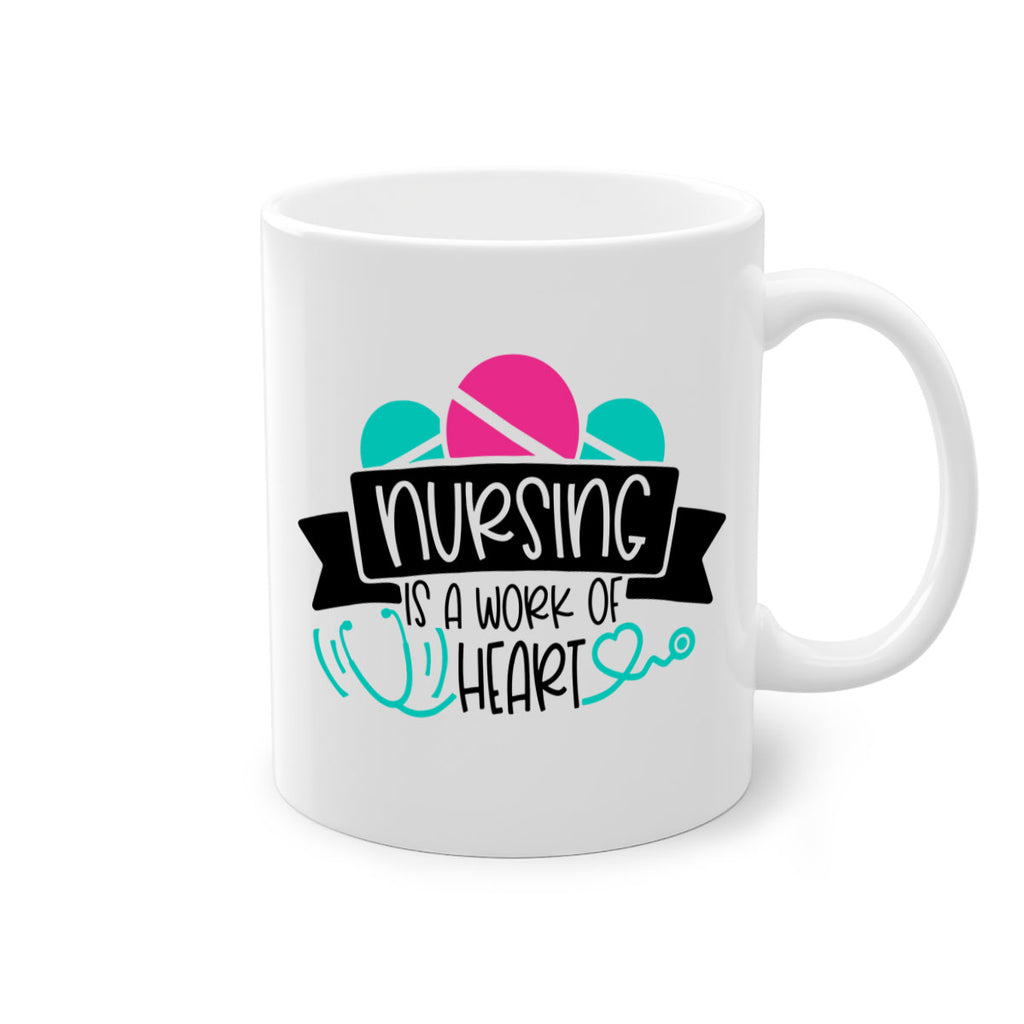 Nursing Is A Work Of Heart Style Style 71#- nurse-Mug / Coffee Cup