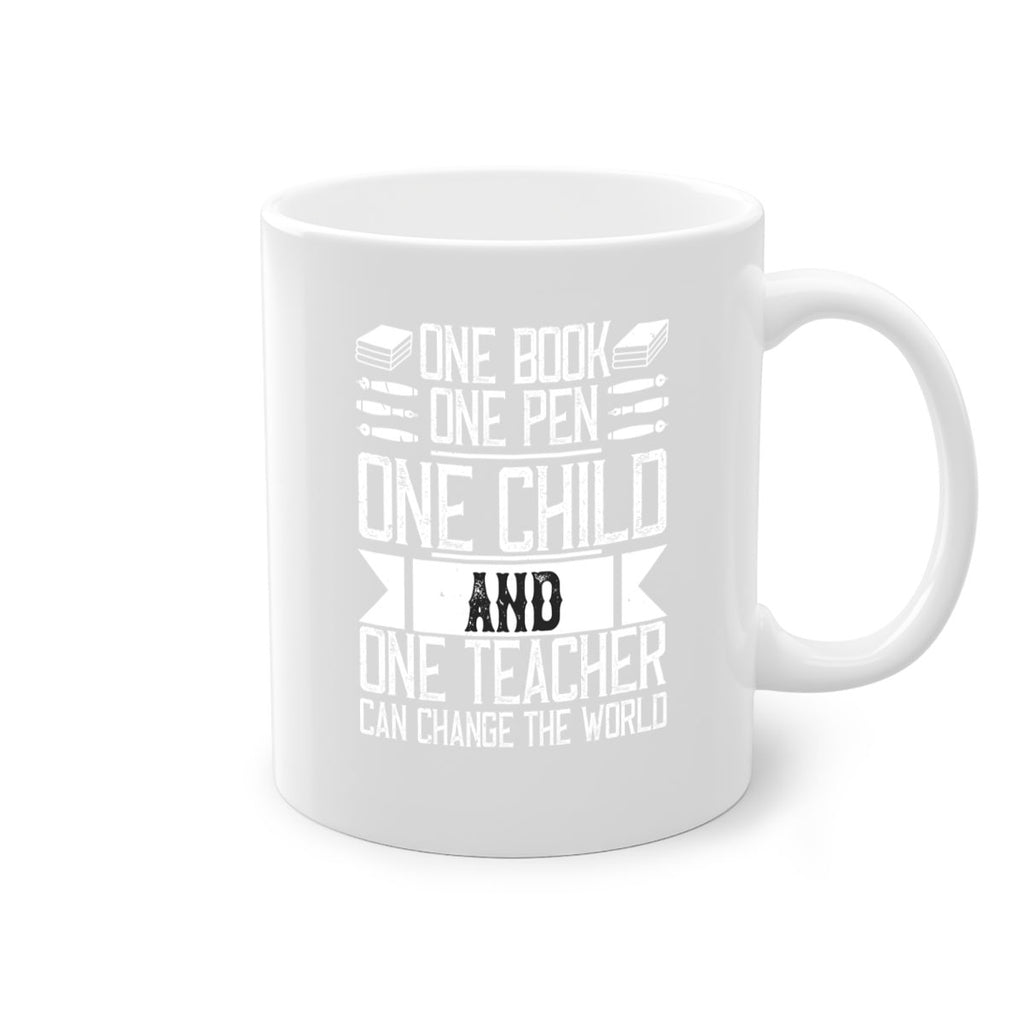 One book one pen one child and one teacher can change the world Style 89#- teacher-Mug / Coffee Cup
