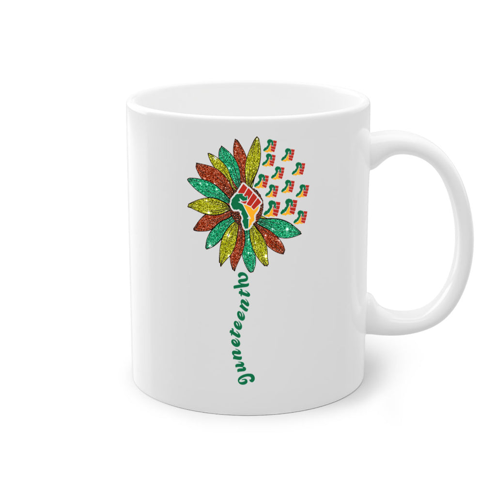 Sunflower Fist Juneteenth Black History 24#- juneteenth-Mug / Coffee Cup