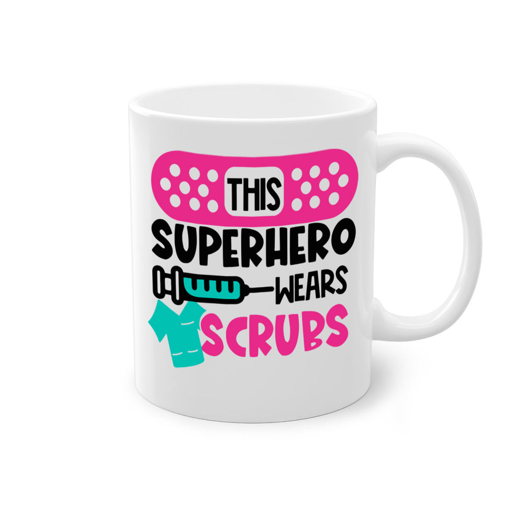 This Superhero Wears Scrubs Style Style 20#- nurse-Mug / Coffee Cup