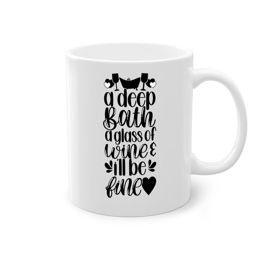 a deep bath a glass 48#- bathroom-Mug / Coffee Cup