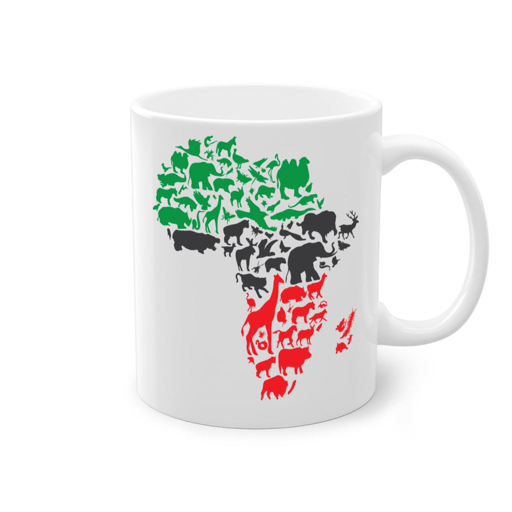 africa animals color 278#- black words - phrases-Mug / Coffee Cup