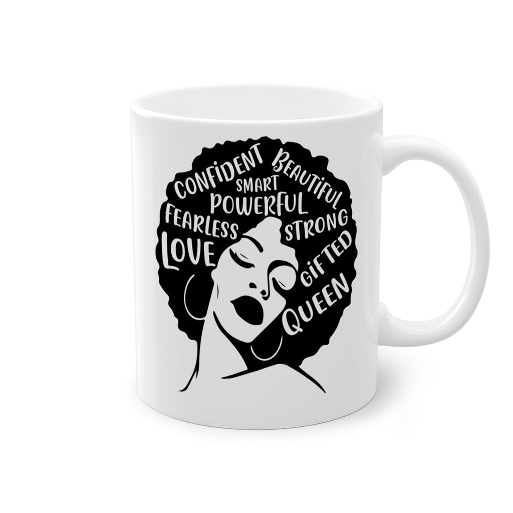 afro lady with words 24#- Black women - Girls-Mug / Coffee Cup