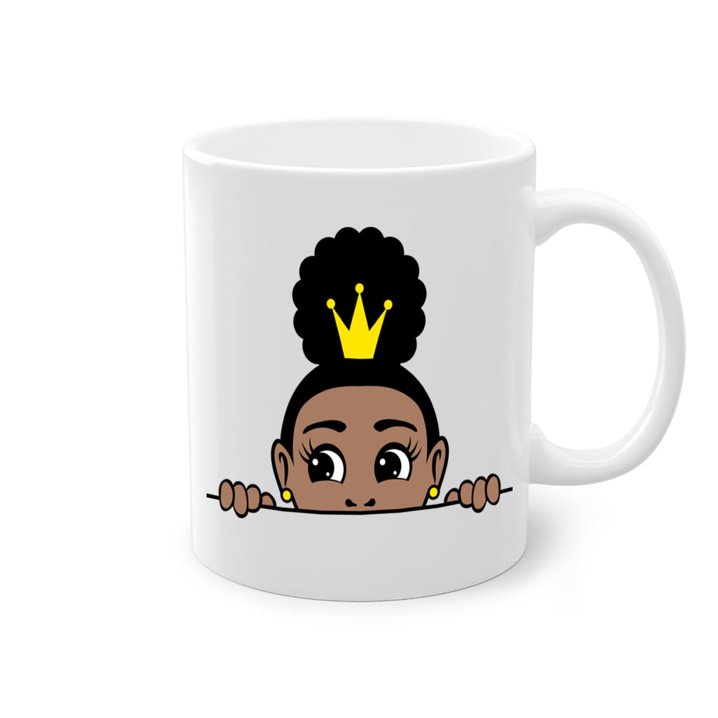 afro puff crown girl 1#- Black women - Girls-Mug / Coffee Cup