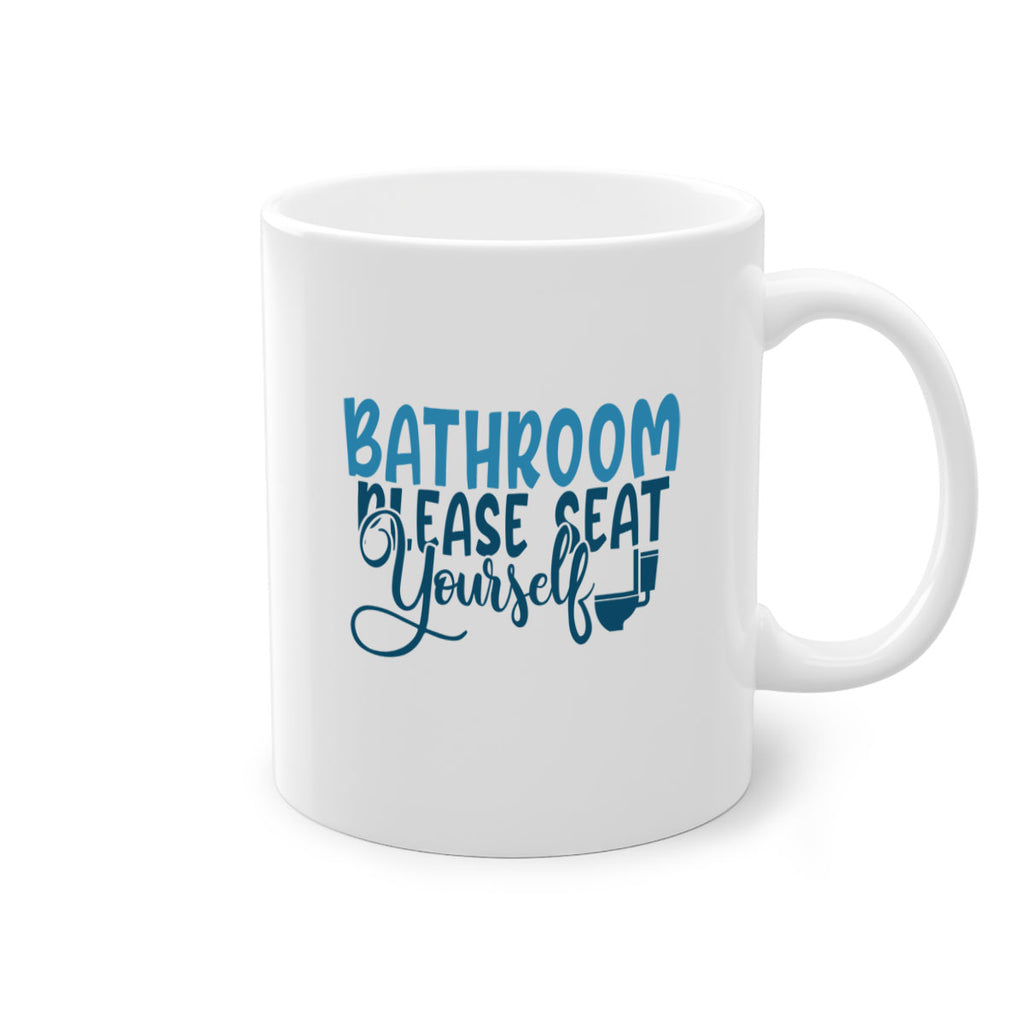 bathroom please seat yourself 92#- bathroom-Mug / Coffee Cup