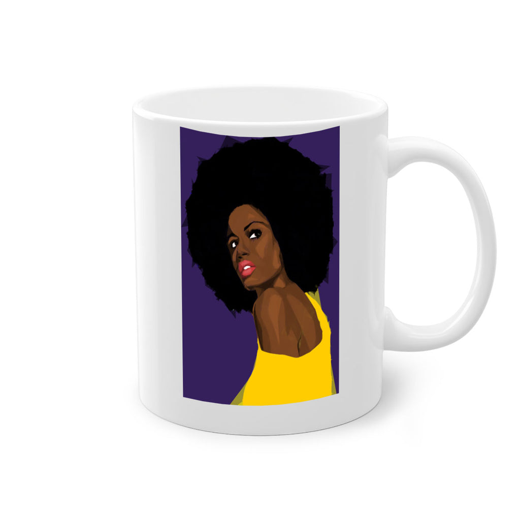 beautiful black woman geometric 60#- Black women - Girls-Mug / Coffee Cup