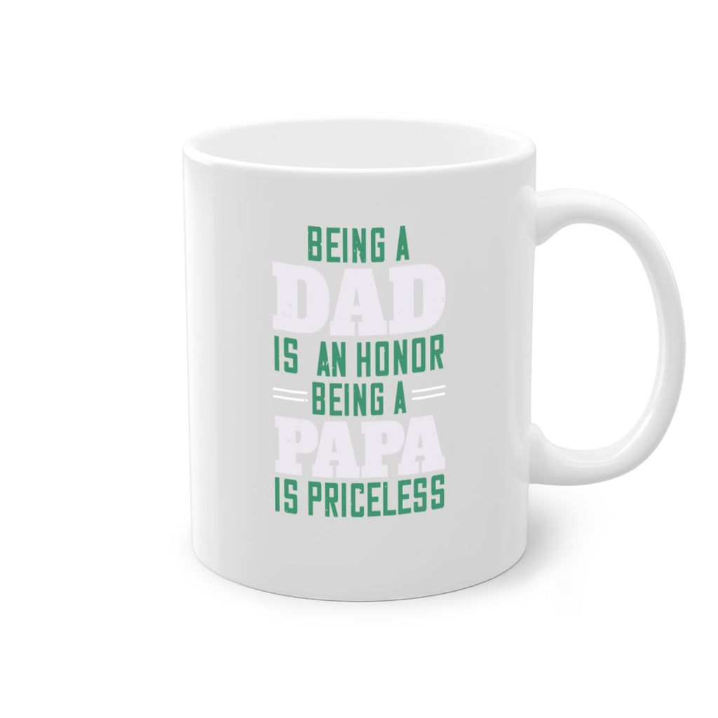 being a dadis an honor being a papa 50#- grandpa-Mug / Coffee Cup