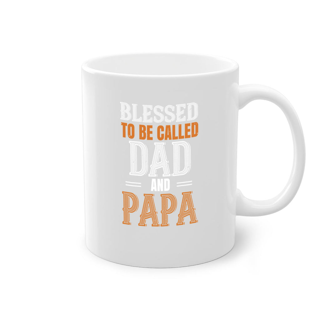 blessed to be called dad and papa 45#- grandpa-Mug / Coffee Cup