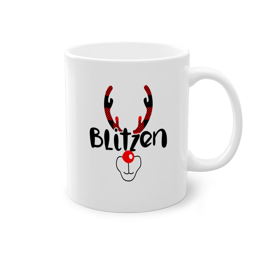 blitzen reindeer style 52#- christmas-Mug / Coffee Cup