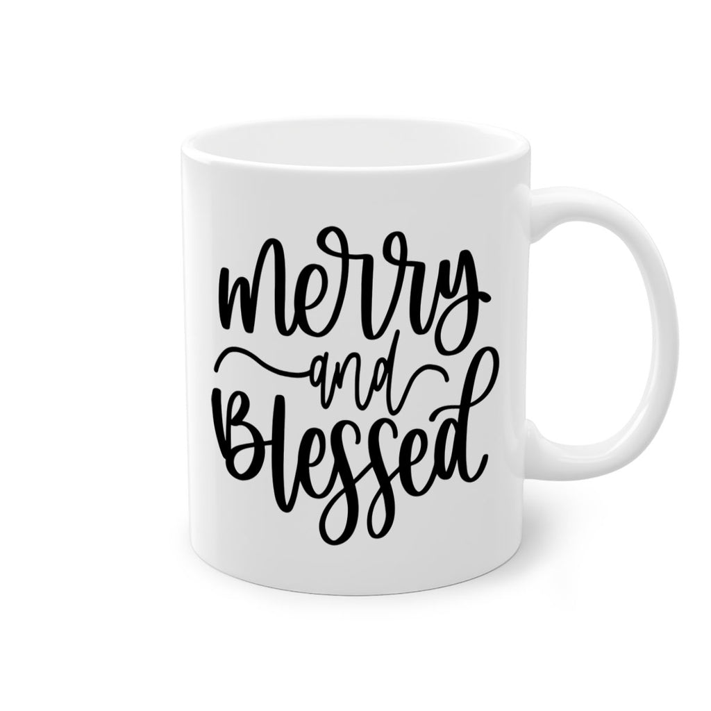 christmas ornamentsmerry and blessed 179#- christmas-Mug / Coffee Cup