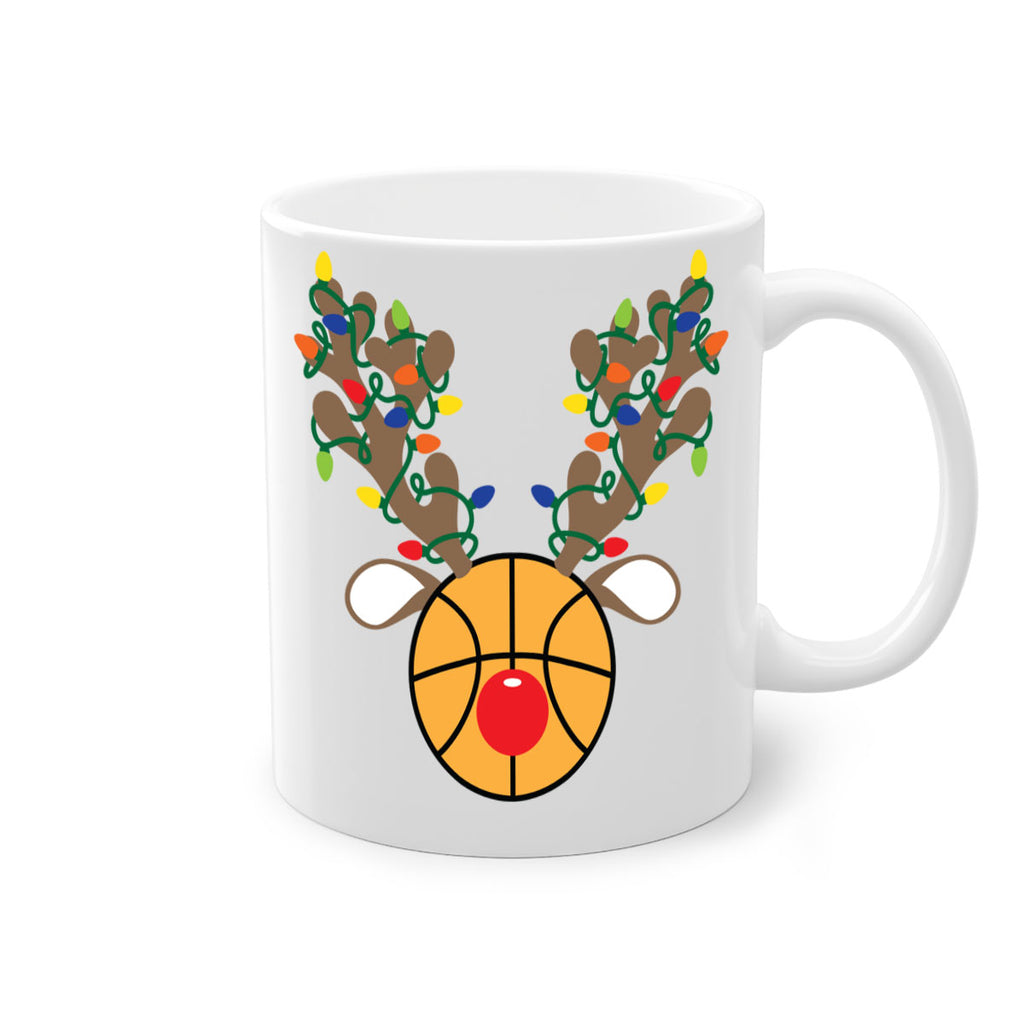 christmas reindeer antler basketball style 115#- christmas-Mug / Coffee Cup