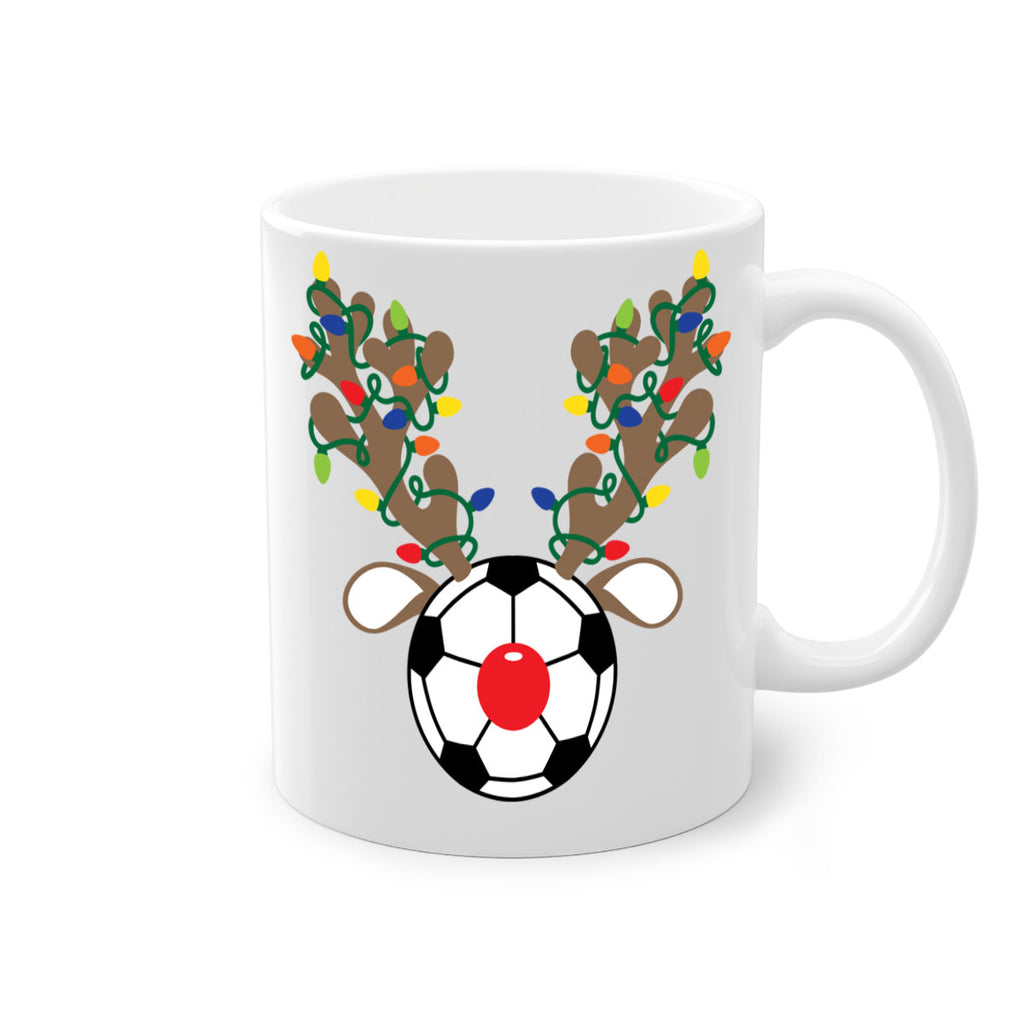 christmas reindeer antler soccer style 118#- christmas-Mug / Coffee Cup