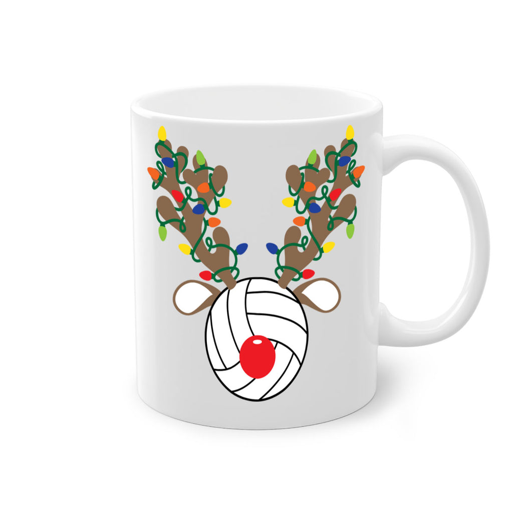 christmas reindeer antler volleyball style 121#- christmas-Mug / Coffee Cup