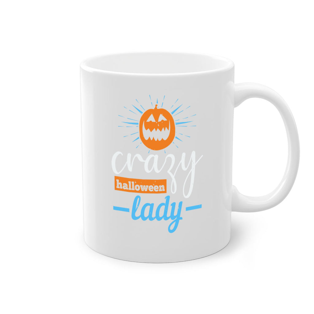 crazy halloween lady 118#- halloween-Mug / Coffee Cup