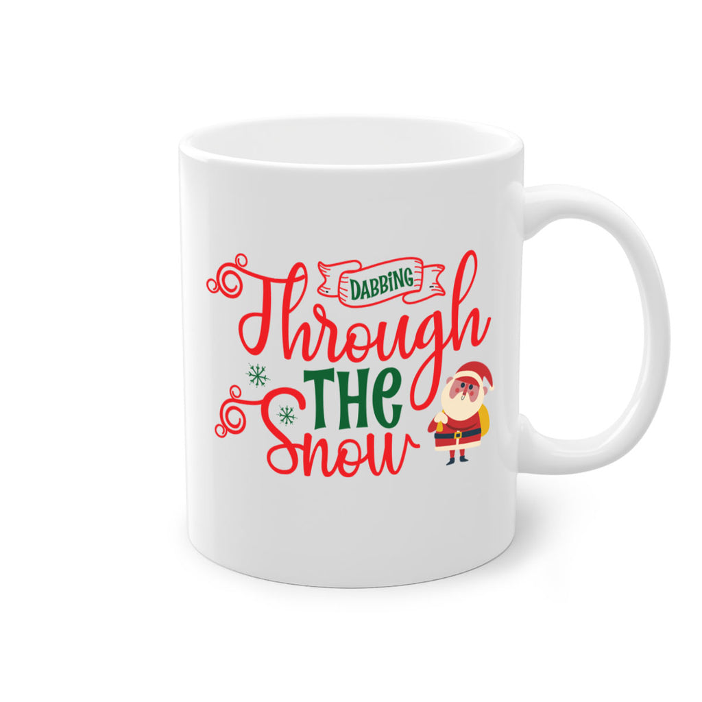 dabbing through the snow style 146#- christmas-Mug / Coffee Cup