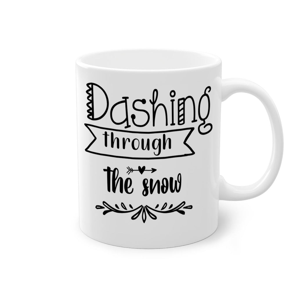 dashing through the snow style 149#- christmas-Mug / Coffee Cup