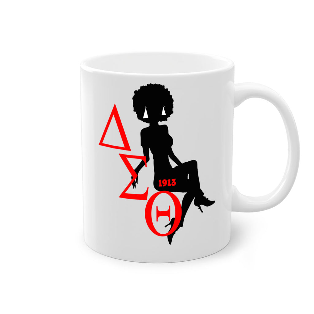 delta sigma theta 7#- black words - phrases-Mug / Coffee Cup