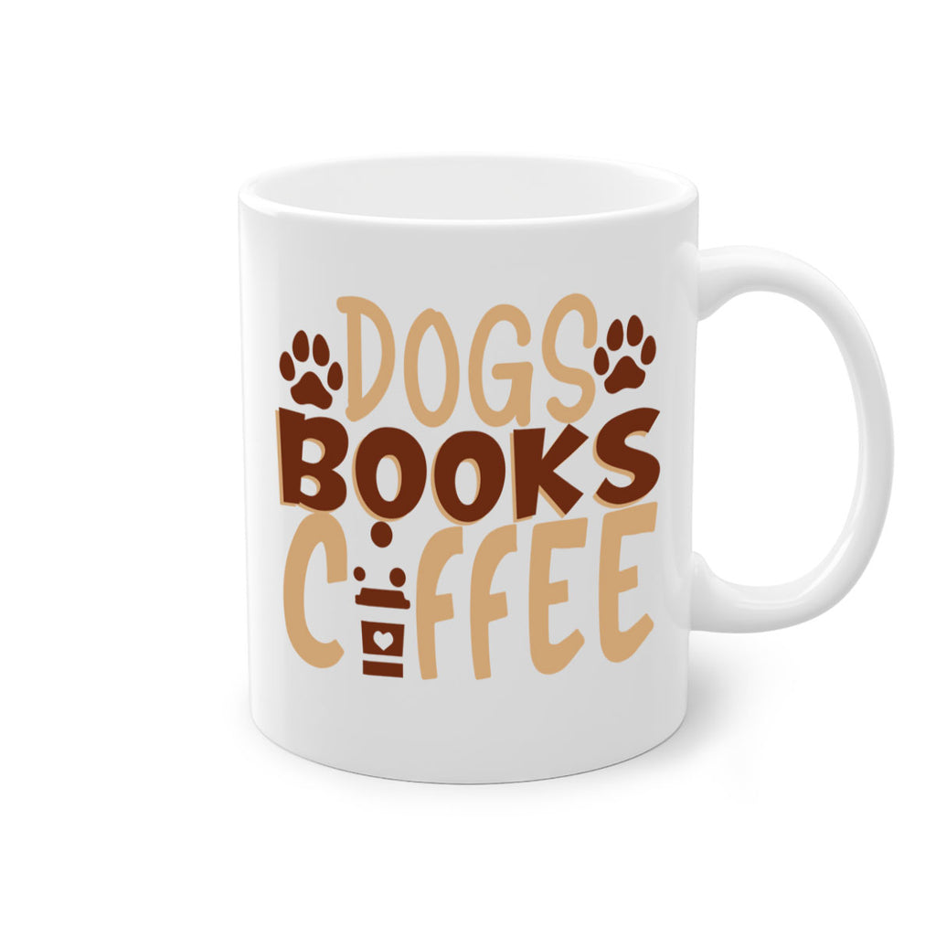 dogs books coffee 214#- coffee-Mug / Coffee Cup